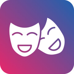 Vector Design Drama Icon Style
