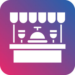 Vector Design Food Stand Icon Style