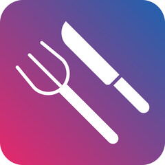 Vector Design Fork and Knife Icon Style