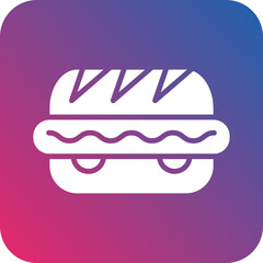 Vector Design Hot Dog Icon Style