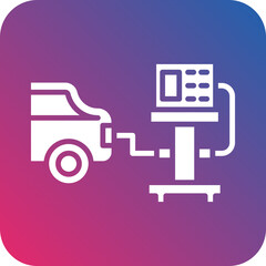 Naklejka premium Vector Design Emission Test Icon Style