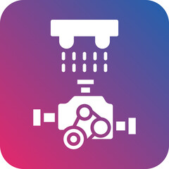 Vector Design Engine Wash Icon Style