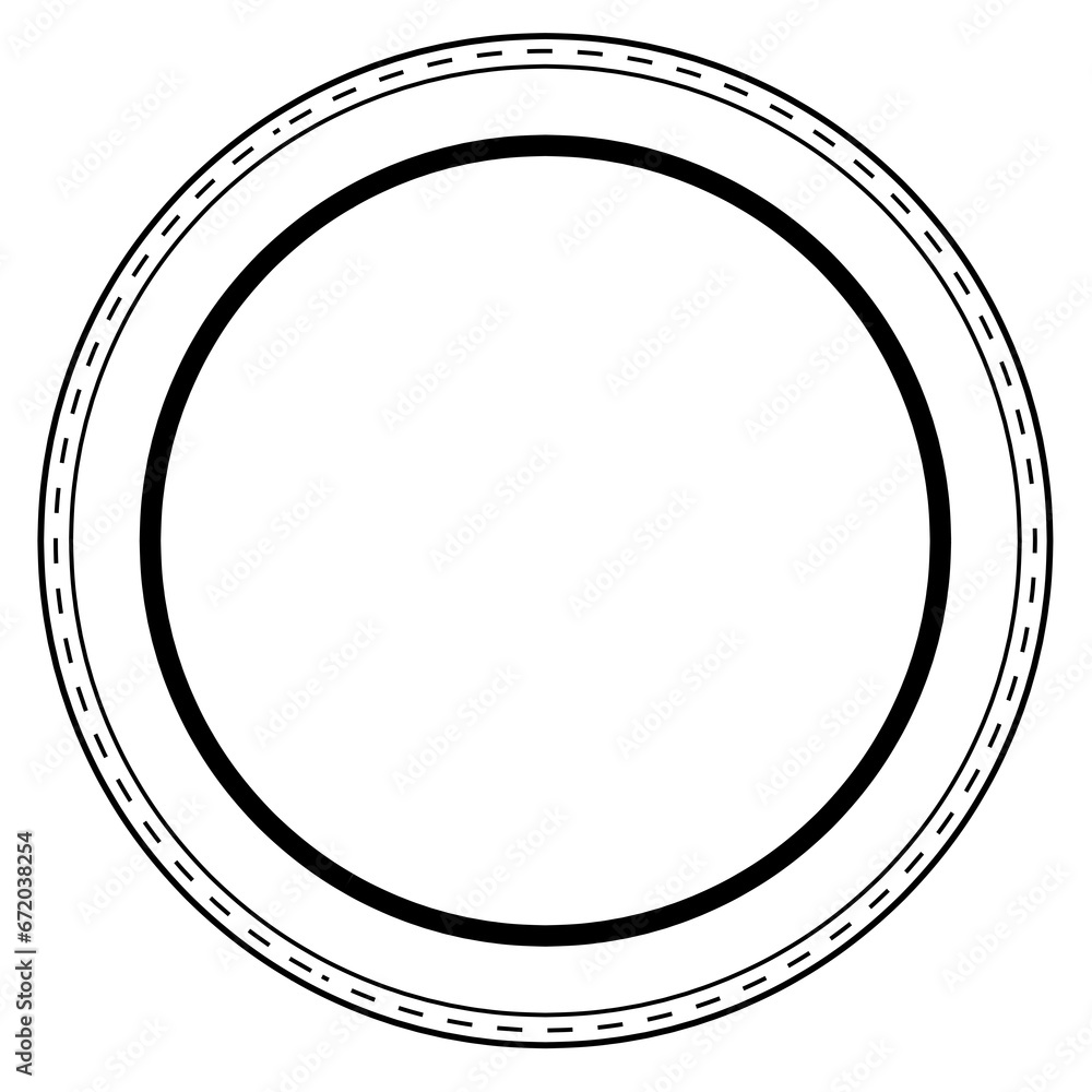 Aufkleber digital png image of black circles with copy space on transparent background