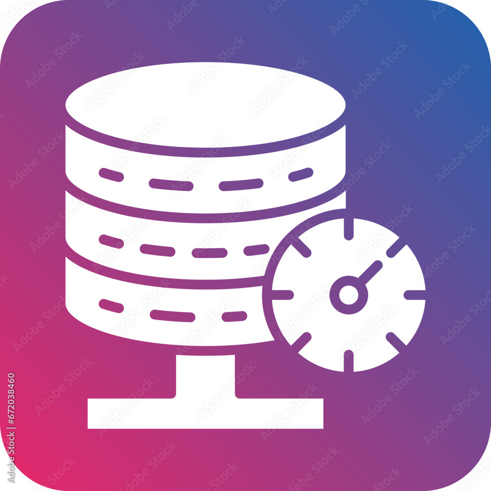 Sticker Vector Design Database Speed Icon Style