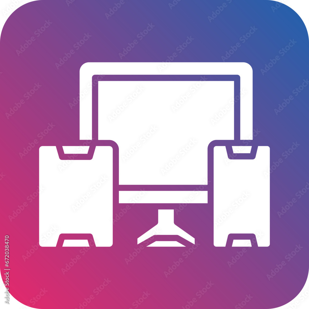 Poster vector design responsive design icon style