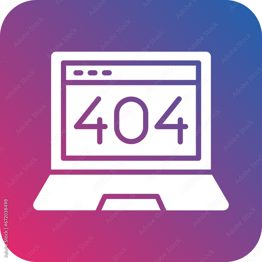 Poster vector design 404 error icon style