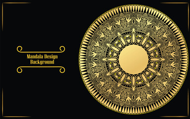 Golden Mandala Design