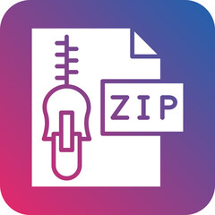 Vector Design Zip File Icon Style