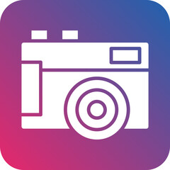 Vector Design Mirrorless Camera Icon Style