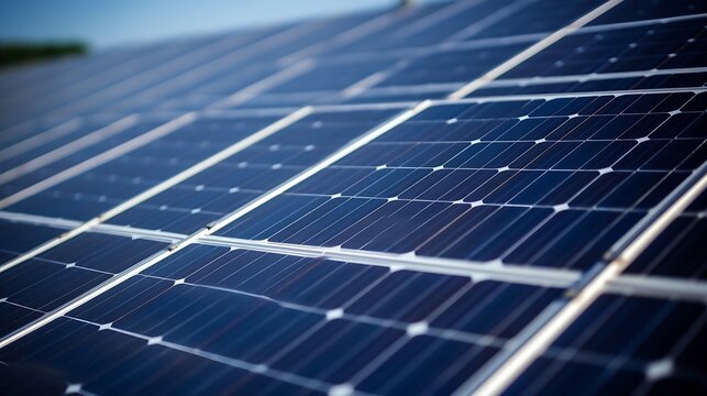 Solar panel texture background solar panel. Photovoltaic cells, close-up. : Generative AI