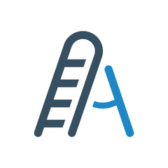 stepladder icon vector illustration
