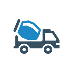 Mixer Truck icon vector illustration