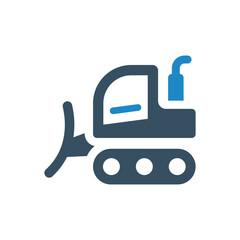 backhoe icon vector illustration