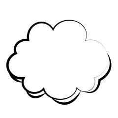 Digital png illustration of white cloud with copy space on transparent background