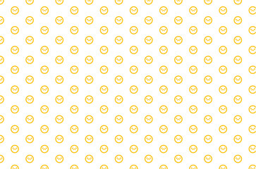 Digital png illustration of sad emoji icon pattern on transparent background