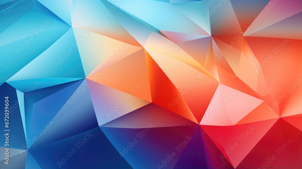 Poster triangle poligon colorful abstract futuristic background