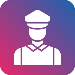 Vector Design Taxi Driver Icon Style