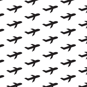 Digital png illustration of plane pattern on transparent background