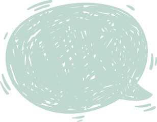 Digital png illustration of speech bubble on transparent background