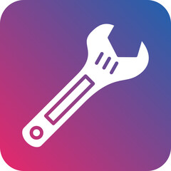 Vector Design Wrench Icon Style