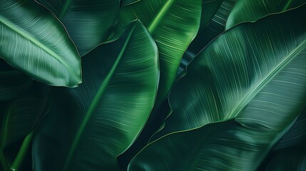 abstract green leaf texture, nature background, tropical leaf : Generative AI