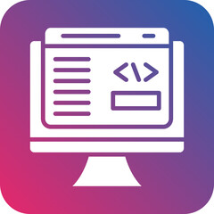 Vector Design Frontend Development Icon Style