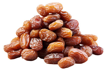 Obraz premium Raisins on white or transparent background.