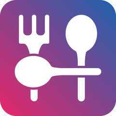 Vector Design Knife and Fork Icon Style