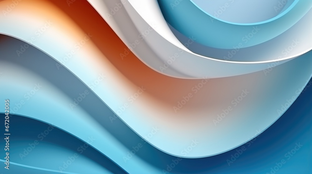 Poster macro photo. abstract minimalistic background - paper art. waves, paper cut. single frame from sheet