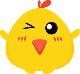 cute cartoon chick emoji