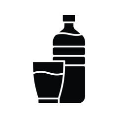 water bottle icon vector design template simple and clean