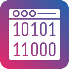 Vector Design Binary Icon Style