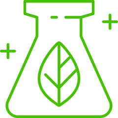 biomass energy line icon illustration