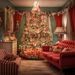 Christmas Tree Festive Dreamscape
