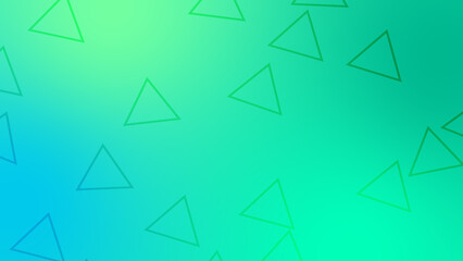 CG image of green and cyan background including triangle shaped object