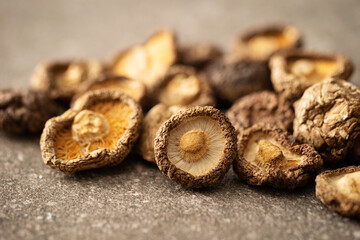Dried mushrooms, food ingredients