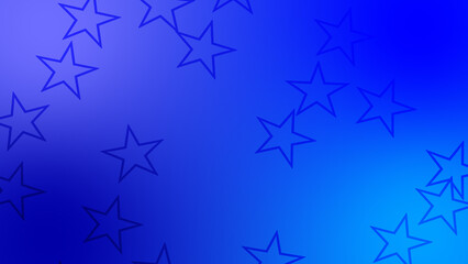 CG image of blue background including star shaped object