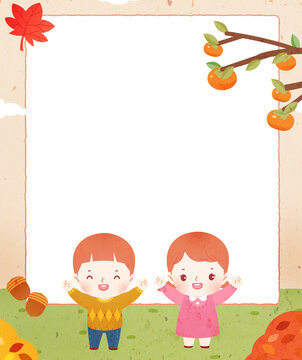 Autumn image of a child