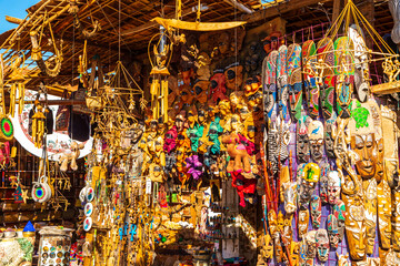 Souvenirs at the market in the famous Nubian village.
