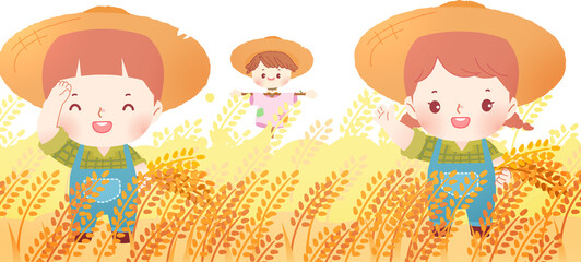 Autumn image of a child