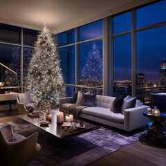 Christmas Tree Gleaming Greetings
