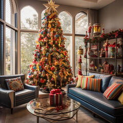 Christmas Tree Radiant Revelry

