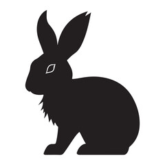Bunny black Silhouette
