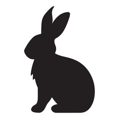 Bunny black Silhouette
