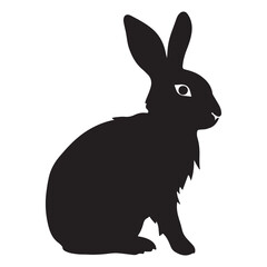 Bunny black Silhouette
