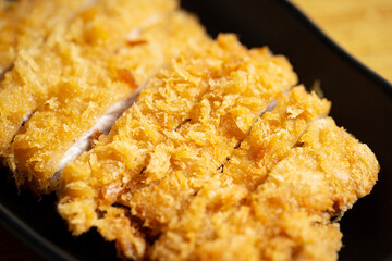 pork cutlet on a plate 