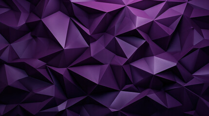 Obraz premium Low Poly Triangle Mosaic in Deep Purples