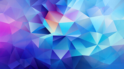 Low Poly Triangle Mosaic in Electric Blue
