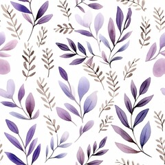 Seamless flowers illustration, created by AI.