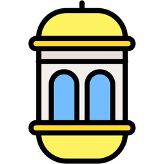 Lantern vector design icon.svg